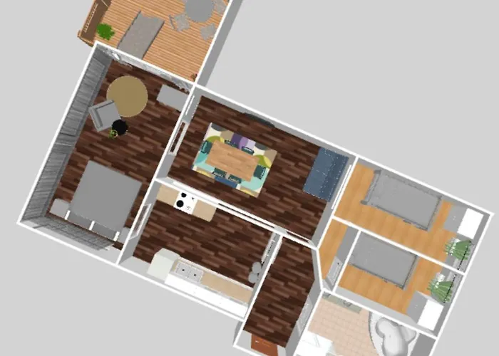 Appartement Humboldt 3 Schlafzimmer,wifi, Netflix Parken, Terrasse, Klimatisiert, Naehe Zentrum Jena